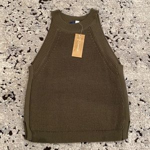 Knit Army Green Top